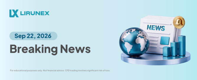 Lirunex breaking news graphic, September 22 2026